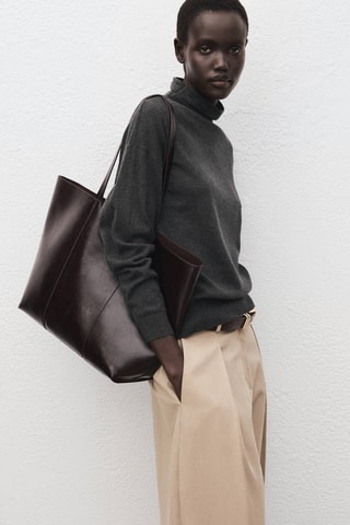 Pull col roulé drapé - Anthracite