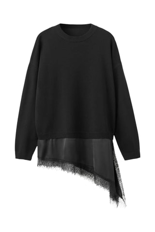 Body combiné à dentelle - Noir