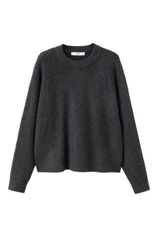 Pull en maille moyenne - Anthracite