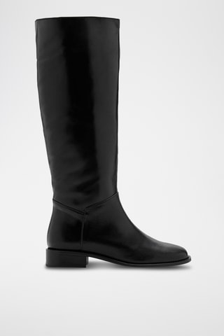 Bottes hautes cuir - Noir