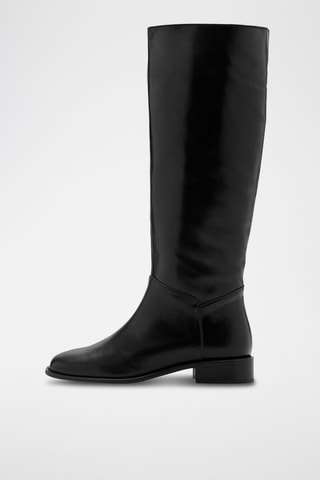 Bottes hautes cuir - Noir