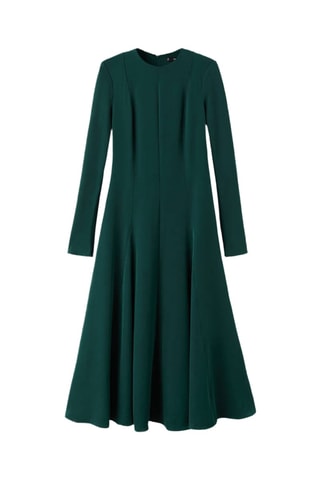 Robe évasé à godets - Vert