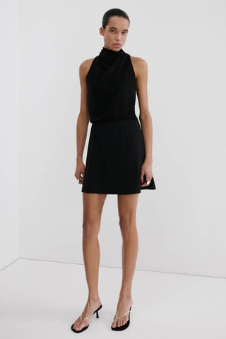 Robe emmanchures américaines nœud - Noir
