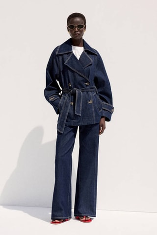 Jean large taille normale - Bleu