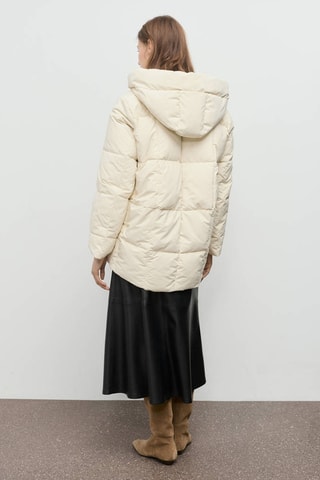 Anorak matelassé à capuche - Beige