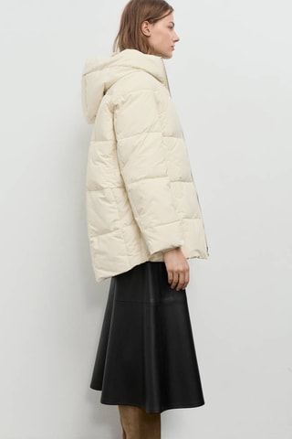 Anorak matelassé à capuche - Beige