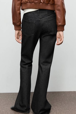 Jean flare rinse wash - Noir