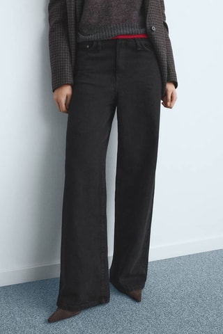 Jean large taille normale - Noir