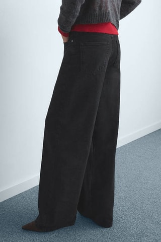 Jean large taille normale - Noir