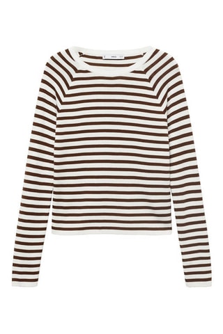 Pull-over maille fine manches longues - Écru