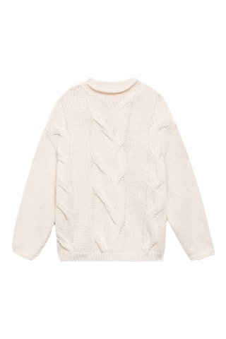 Pull oversize torsadé - Écru