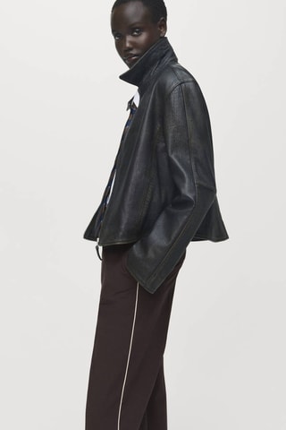 Pantalon rayures sur les côtés - Marron