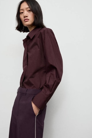 Pantalon rayures sur les côtés - Rouge