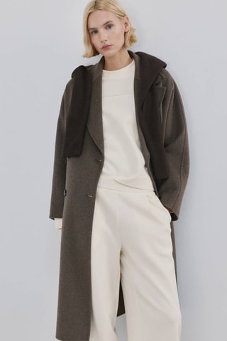 Pantalon droit coton - Écru