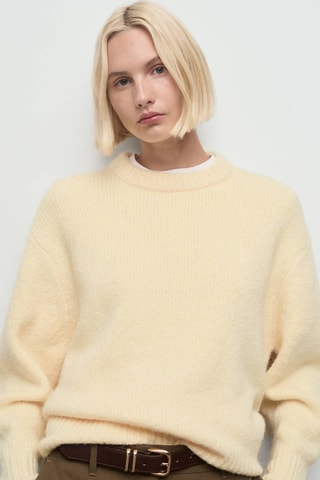 Pull grosses mailles - Jaune