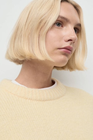 Pull grosses mailles - Jaune