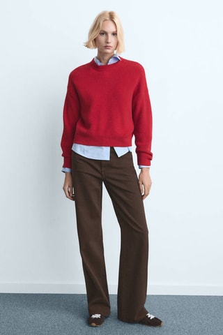 Jean Danila large taille haute - Marron