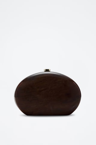 Pochette ovale - Marron