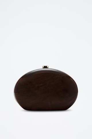 Pochette ovale - Marron