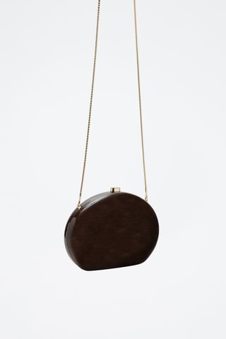 Pochette ovale - Marron