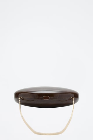 Pochette ovale - Marron