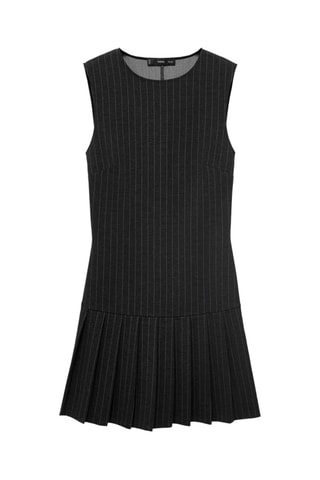Robe à plis plats ajustée - Gris