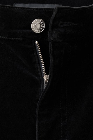 Jean large en velours - Noir