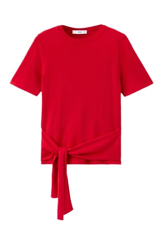 Pull détail nœud - Rouge