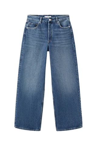 Jean droit taille basse - Bleu marine