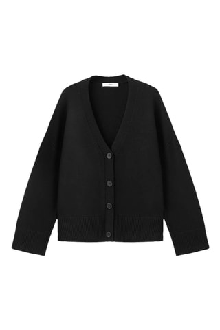 Cardigan oversize col V - Noir