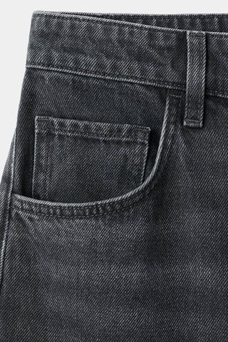 Jean barrel taille normale - Noir