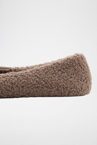Ballerines en mouton retourné - Marron