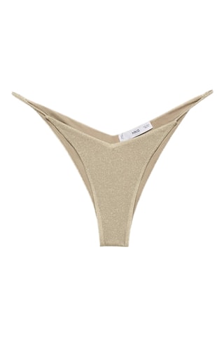 Culotte bikini lurex - Doré