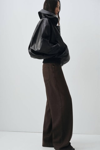 Jean droit taille normale - Marron