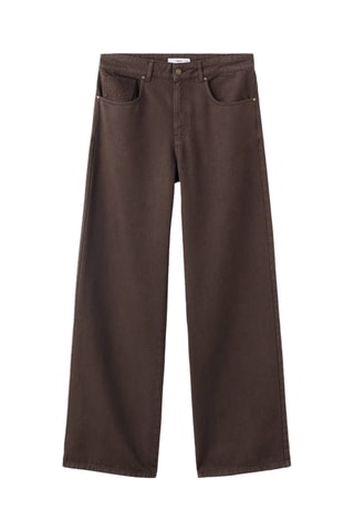 Jean droit taille normale - Marron