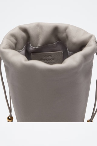 Sac porté main cuir - Gris clair