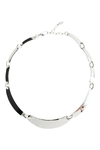 Collier plaques métalliques