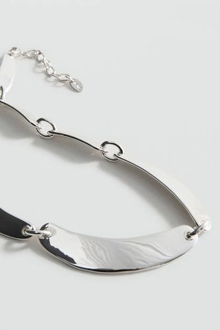 Collier plaques métalliques