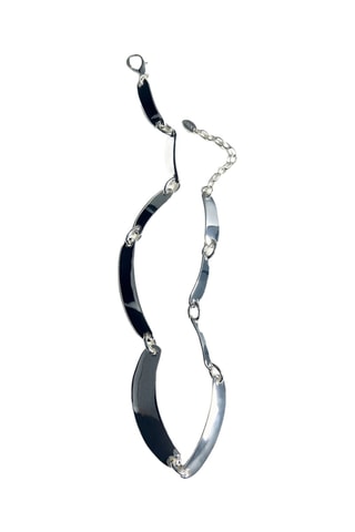 Collier plaques métalliques