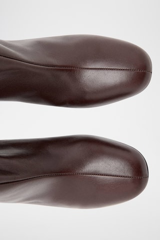 Bottes cuir talon - Bordeaux