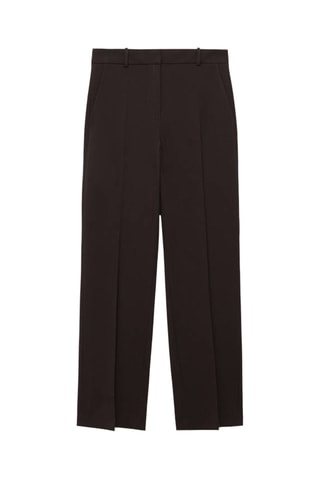 Pantalon de tailleur droit - Marron