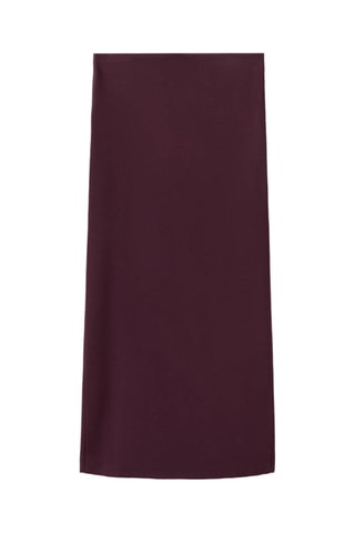 Jupe crayon en maille - Bordeaux
