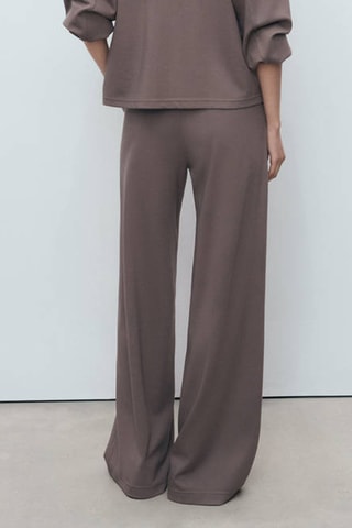 Jogging Lyocell taille élastique - Marron