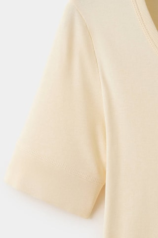 T-shirt manches courtes cintré - Écru