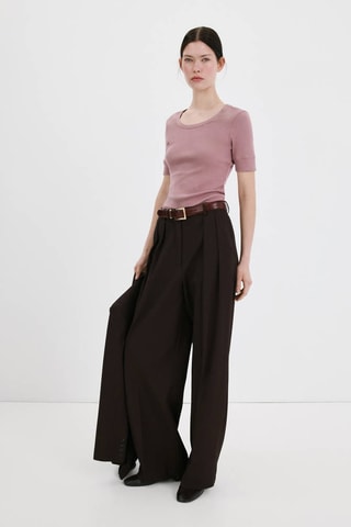 T-shirt manches courtes cintré - Violet