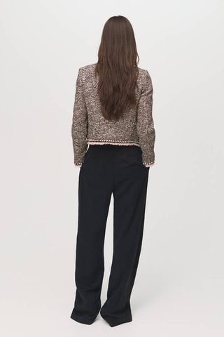 Veste en tweed à poches - Noir