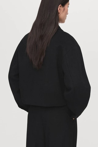 Veste bomber laine - Noir