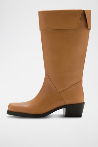 Bottes cuir boucanier - Marron