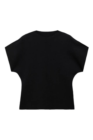 Pull ajusté maille fine - Noir