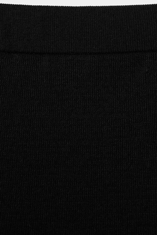 Jupe midi maille - Noir